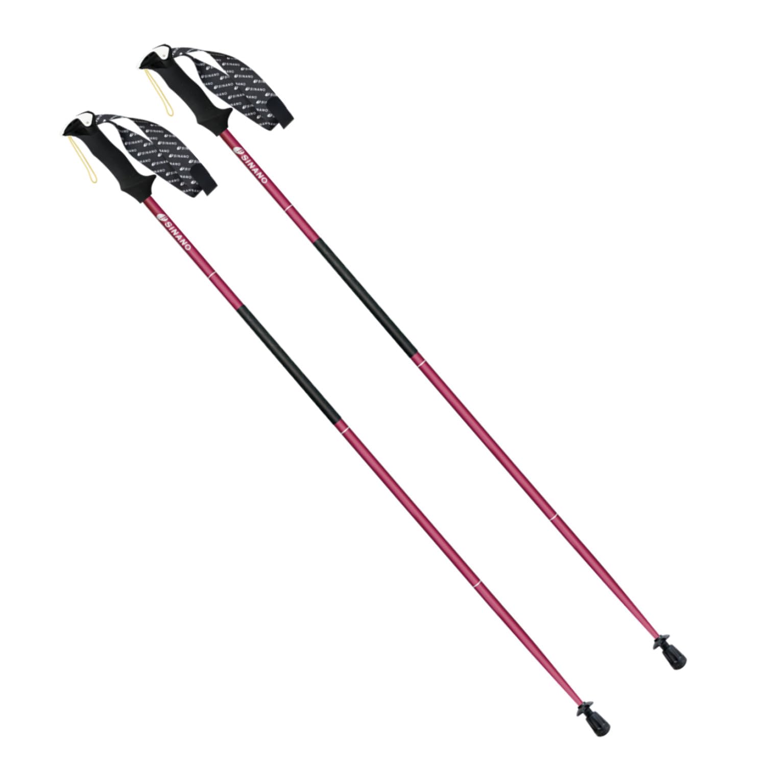 Amazon | シナノ トレランポール 13.6 NEO レッド 100cm 2本1組 アルミ